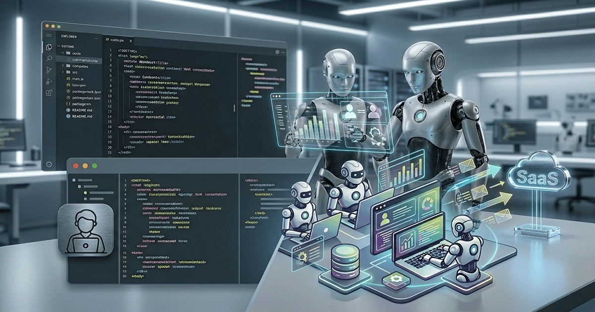 Building SaaS with AI Agents illustration